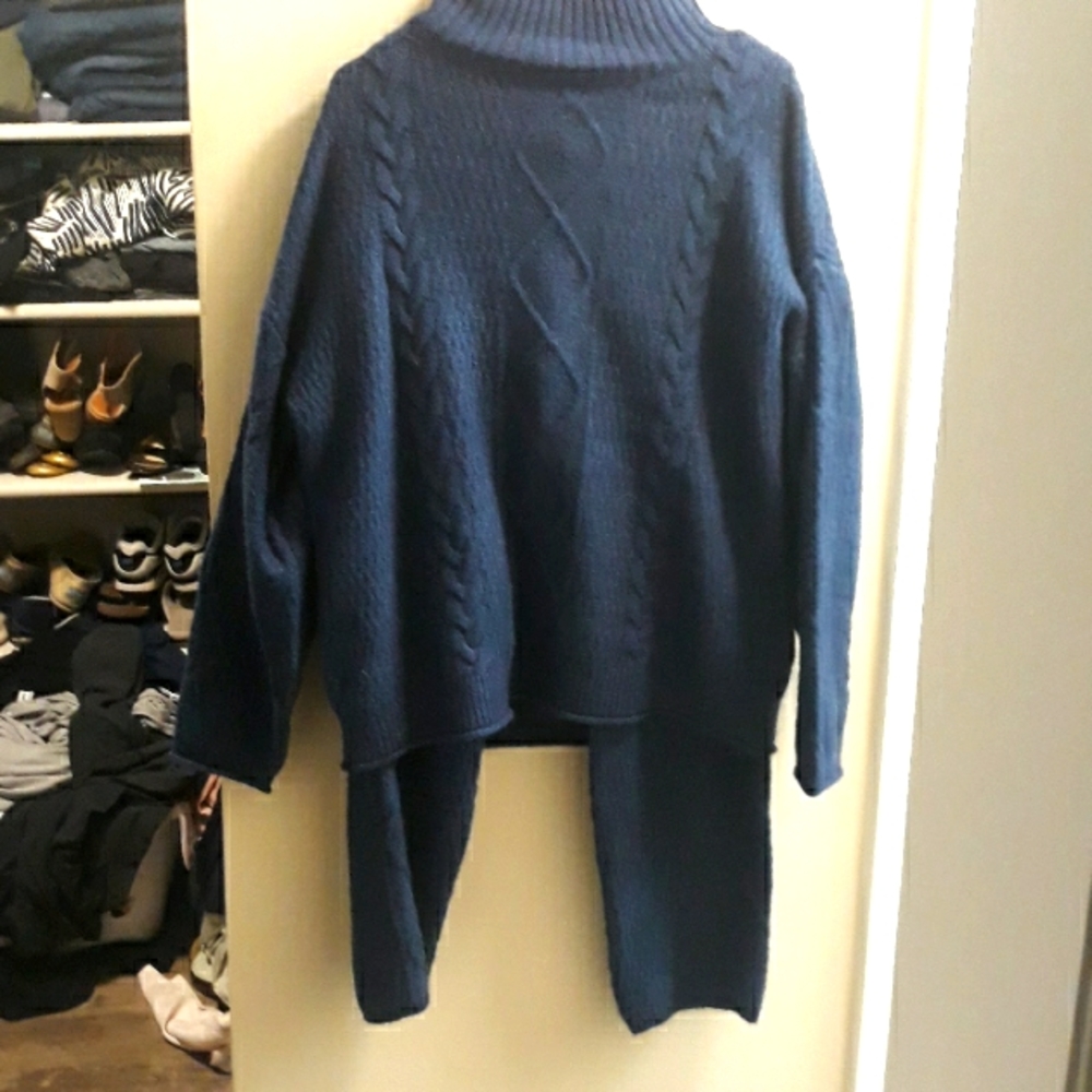A sweater and sweather pant set. Super comfy. Size l by universal thread.
